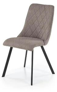 Scaun K561, gri/negru, stofa clasica/metal, 44x58x85 cm