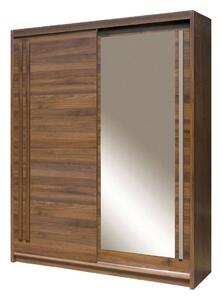 Dulap EFFECT, stejar columbia, PAL melaminat, cu 2 usi, 175x59x215 cm