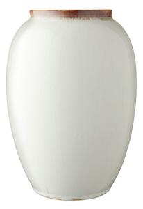 Vază din gresie ceramică Bitz, înălțime 25 cm, alb - crem