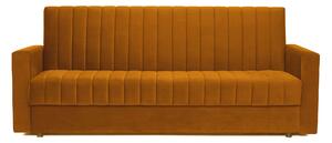 Canapea Extensibilă 3 locuri EMERALD, cu ladă de depozitare, 215x70x90 cm, Velutto-Mango