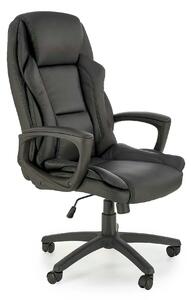 Scaun birou MARIO, negru, piele ecologica, 67x75x114/124 cm
