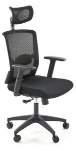 Scaun birou MASON, negru, stofa/plasa, 62x62x120/130 cm