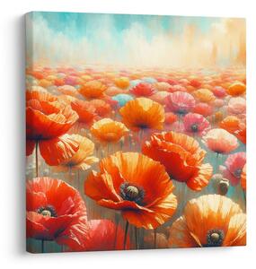 Tablou maci multicolori