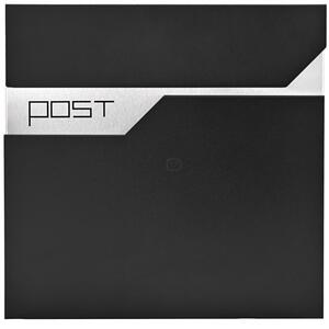 D3692C cutie poștală neagră + inox