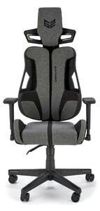 Scaun gaming NITRO 2, gri/negru, material textil, 66x68x130/137 cm