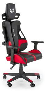 Scaun gaming NITRO, negru/rosu, piele ecologica/material textil, 66x68