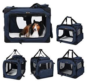 Geanta de transport animale, Feandrea, Albastru-Negru, 70.0x52.0x52.0 cm