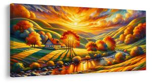 Tablou vale aurie de toamnă