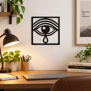 Lacrima Ochiului – Decorațiune de perete din plexiglas negru, 24 × 24 cm | NOOT