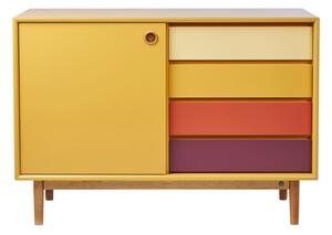 Comodă Tom Tailor for Tenzo Color Box, 114 x 80 cm, galben muștar