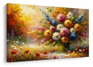 Tablou buchet multicolor