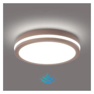 Brilagi - Lampă LED de exterior cu senzor BENE LED/24W/230V pr. 26 cm maro IP54