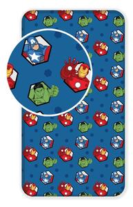 Cearșaf din bumbac pentru copii Jerry Fabrics Avengers, 90 x 200 cm