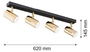 Spot Argon 1688 LAGOS 4xGU10/5W/230V alămie/neagră