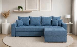 Colțar Extensibil Claudia Mare XXL Memory Albastru - Aragon 74, Interschimbabil