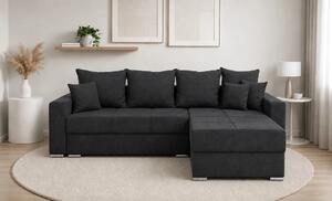 Colțar Extensibil Claudia Mare XXL Bonell Negru - Lemon 30, Interschimbabil