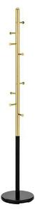 Cuier pom W68, negru/auriu, metal, 30x172 cm
