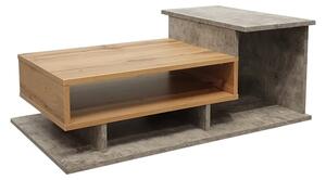 Masuta Cafea Neblo PAL, Finisaj Stejar Sonoma -Gri Ciment Dim 90x50x35 Cm