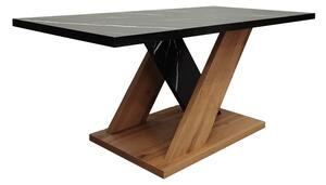 Masuta Cafea Solarro PAL Stejar Sonoma-Marmura Neagra Dim. 110x55x47.5 Cm
