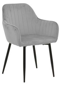 Scaun Bucatarie/Dining Noell XL Catifea Gri
