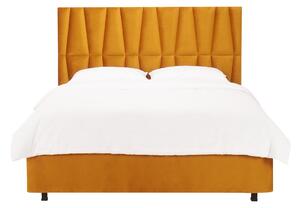 Pat matrimonial Galla din catifea Grey MG17 / 140*200
