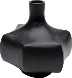Vaza negra din aluminiu, Isabella 23x23 cm