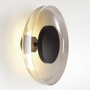 MARSET Aura LED LED, Ø 25 cm, gri fumuriu, reglabil, Gri, Camera de zi / sufragerie, Sticlă, Design