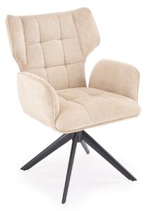 Scaun Houston 2101Bej, Negru, 9x6x6cm, Tapiterie, Metalic