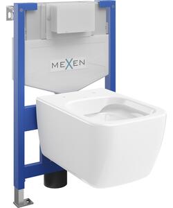 Mexen set WC încastrat cadru Felix XS-F cu vas de toaletă Stella, Albă - 6803368XX00