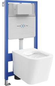 Mexen set WC încastrat cadru Felix Slim cu vas de toaletă Teo, Albă - 6103385XX00