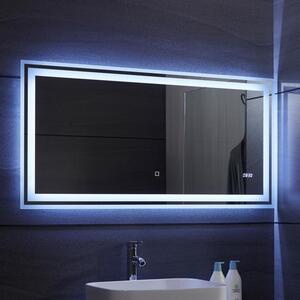 Aquamarin Oglindă de baie cu iluminare LED, 120 x 60 cm