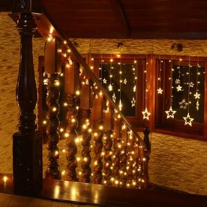 Lumini de Crăciun 5 m, 50 LED-uri, alb cald, cablu verde