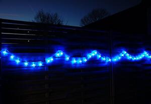 Lumini LED de Crăciun - stele albastre, 4 m