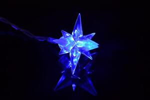 Lumini LED de Crăciun - stele albastre, 4 m