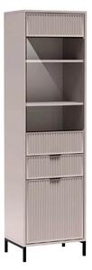 Vitrina LINKASTYLE LS5, casmir, PAL/sticla, 55x41x196 cm