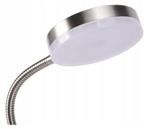 Lampă LED cu clemă, 3,2 W, 230 V, crom mat