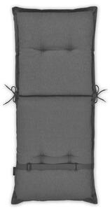 Perna scaun cu spatar, Panama Grey, L.105 l.50 cm, poliester, gri
