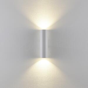 Deko-Light Aplică de perete CAN, alb, 2 becuri, înălțime 22 cm, metal, GU10, reglabil, Alb, Camera de zi / sufragerie, Aluminiu
