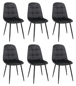 Set 6 Scaune Gya Negru