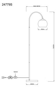 Lampadar Globo 24779S BENNO 1xE27/60W/230V bej