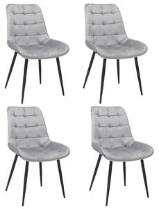 Set 4 Scaune Onix Gri Deschis