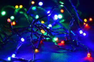 Lanț cu LED-uri de Crăciun - 20 m, 200 LED-uri, colorat