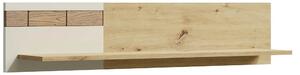 Polita KEKS K6, stejar/casmir, PAL laminat, 120x20x26 cm