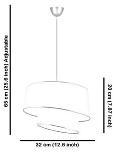 Lustră pe cablu BARETTE 1xE27/60W/230V maro/auriu