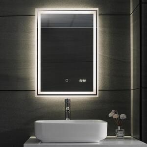 Aquamarin Oglindă de baie cu iluminare LED, 50 x 70 cm
