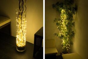 Lumini decorative de Crăciun, fire, 200 LED-uri, alb cald