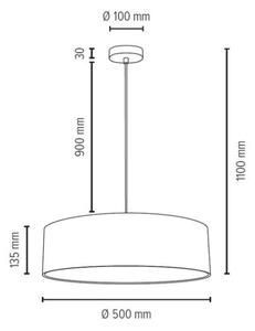 Spot-Light 57650127 - Candelabru JOSEFINA 3xE27/25W/230V pe cablu