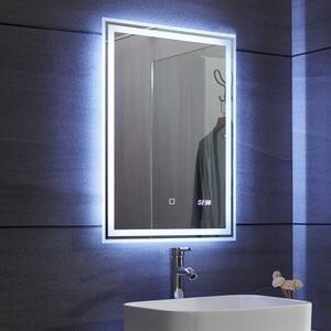 Aquamarin Oglindă de baie cu iluminare LED, 50 x 70 cm