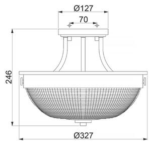 Lustră aplicată Quoizel QZ-MANTLE-SF-IS MANTLE 2xE27/60W/230V crom lucios