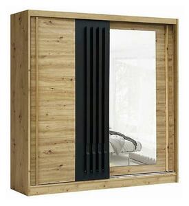 Dressing AVANTGARDE AV5-20, stejar artisan, PAL, cu 2 usi, 200x59x215